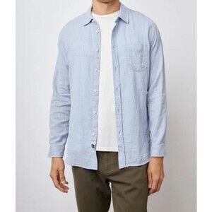 RAILS Shirt Mens XL Blue Chambray Button Up Lightweight Pocket WYATT $138
